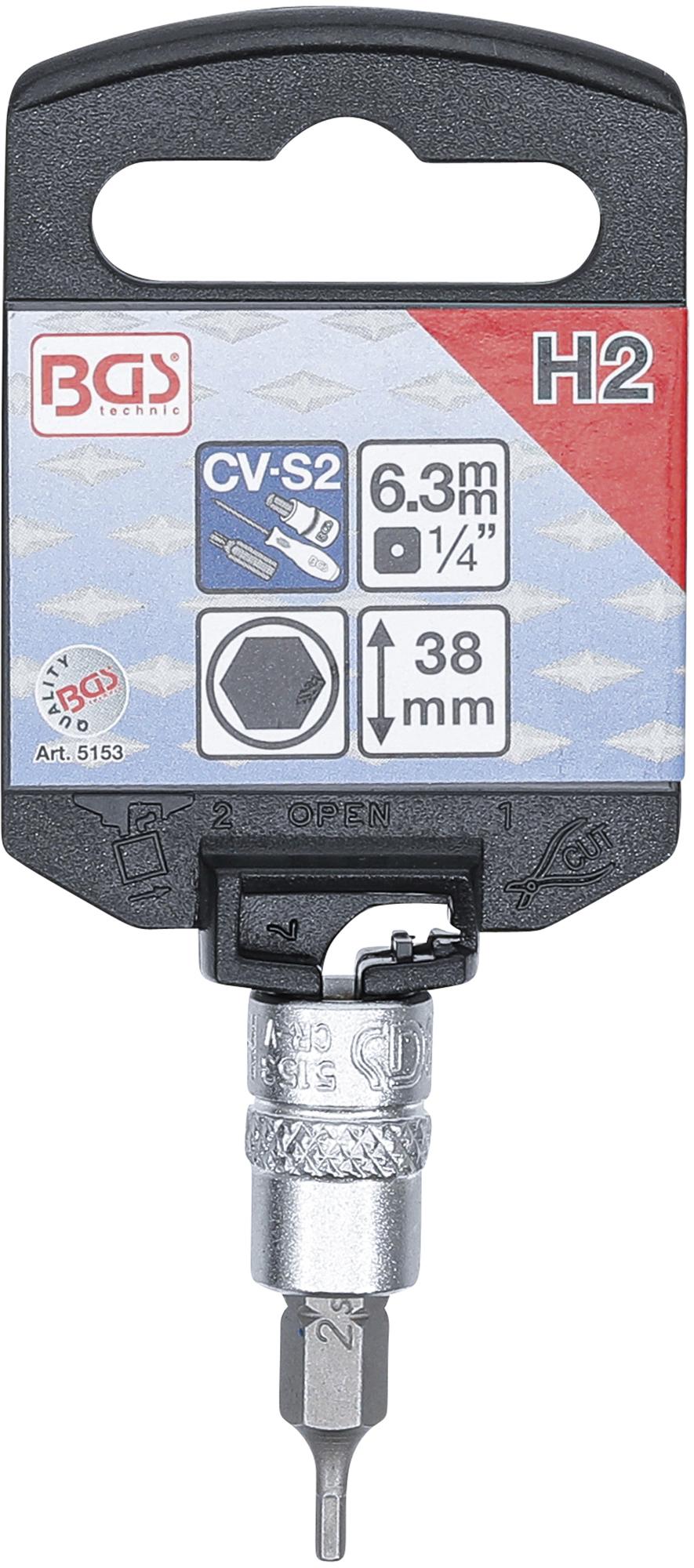BIT SOCKET | 6.3 MM (1/4") DRIVE | INTERNAL HEXAGON 1.5 MM (5152)