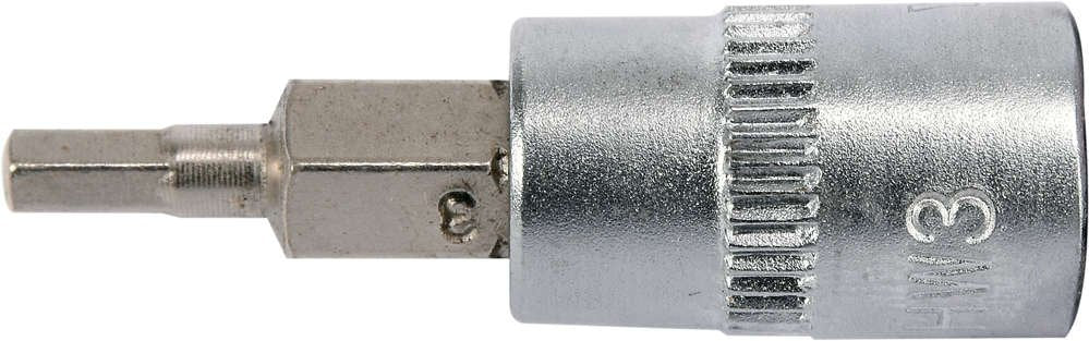 SOCKET BIT HEX 1/4" 3MM L37MM (YT-04370)