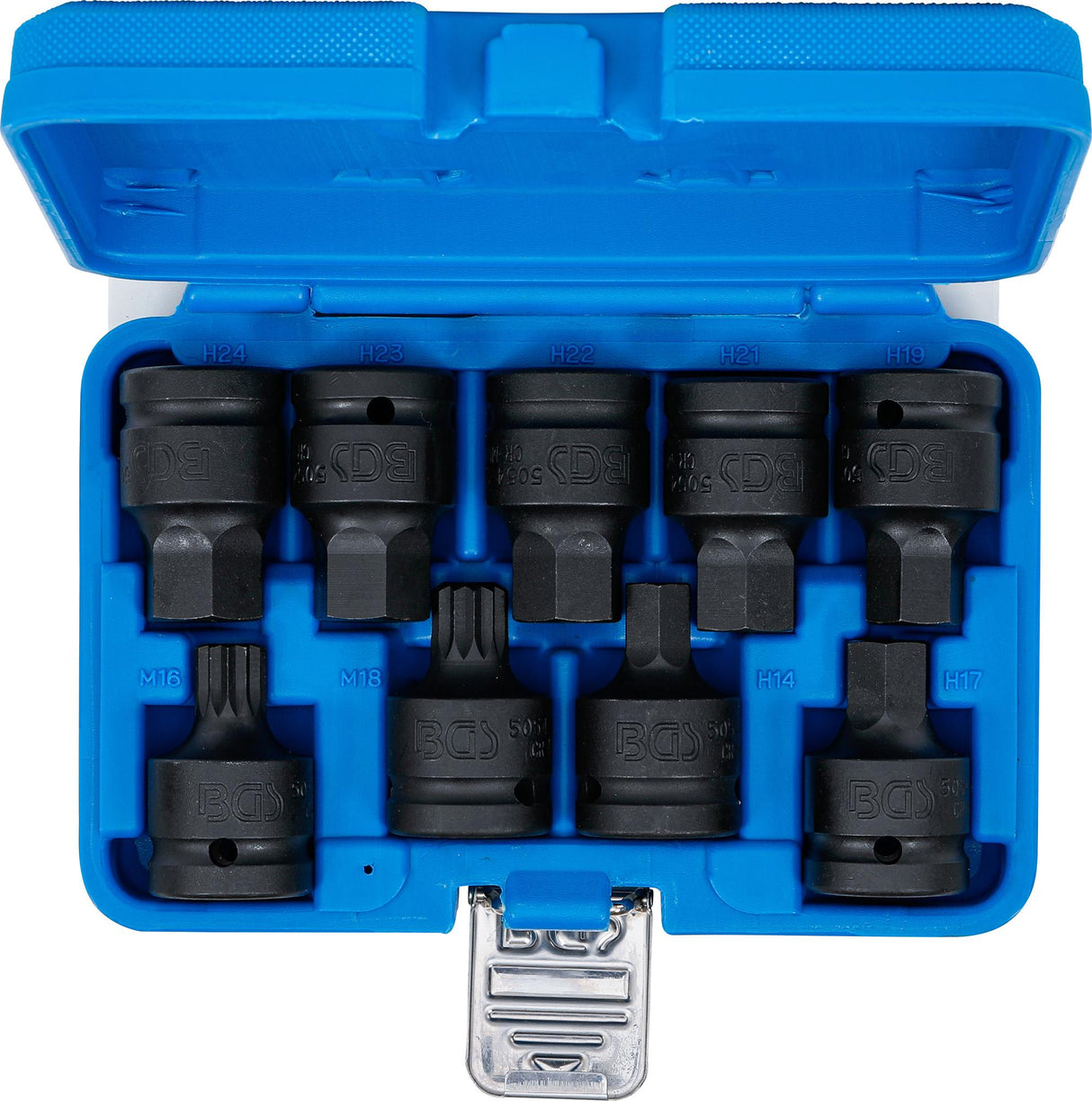 IMPACT BIT SOCKET SET | 20 MM (3/4") DRIVE | INTERNAL HEXAGON, INTERNAL SPLINE (FOR XZN) | 9 PCS. (5054)