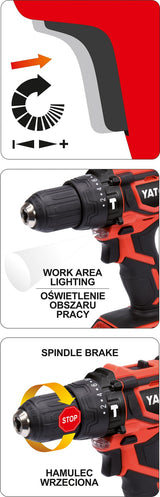 DRILL DRIVER 18V 40NM - 2AH (YT-82780)
