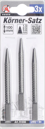 CENTRE PUNCH SET | 3 PCS. (91656)