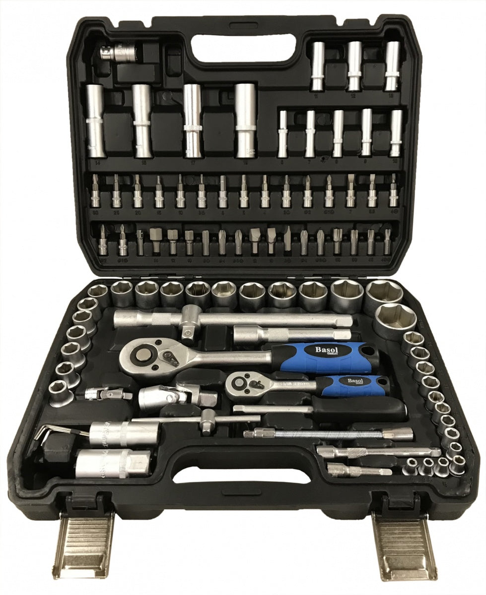 SOCKET SET | 6.3 MM (1/4") + 12.5 MM (1/2") | 94 PCS. (BS78094)
