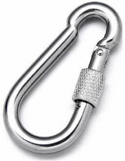SNAP HOOK WITH SCREW LOCK 10X100, GALVANIZED (ES-10X100S)