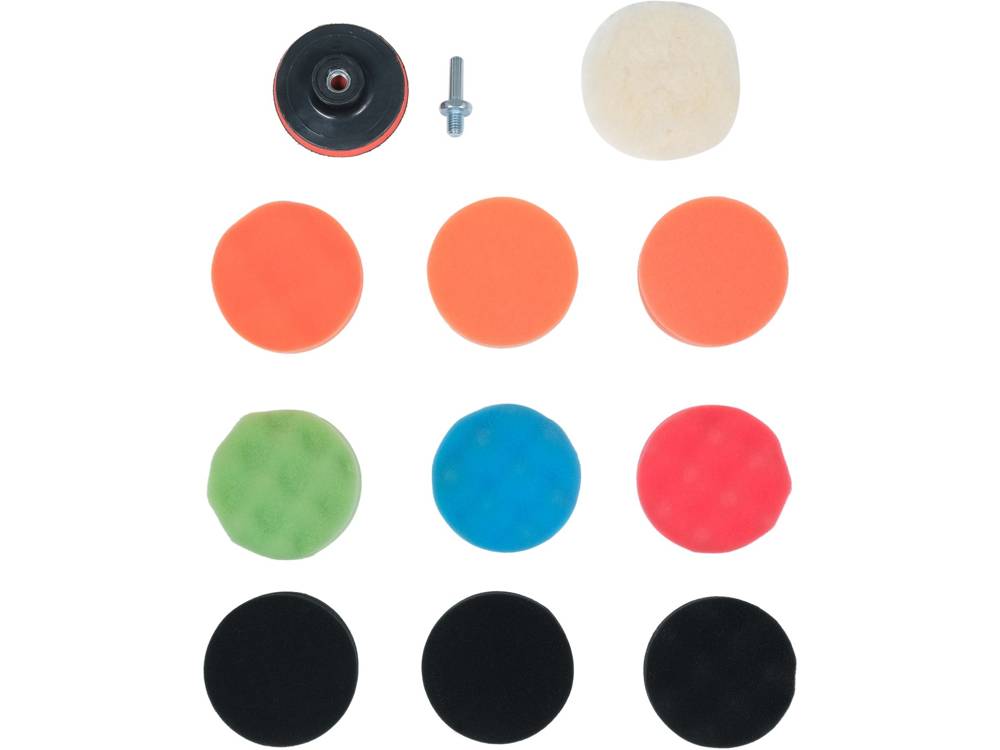 POLISHING PAD KIT 80MM, M10 12PCS (YT-47930)
