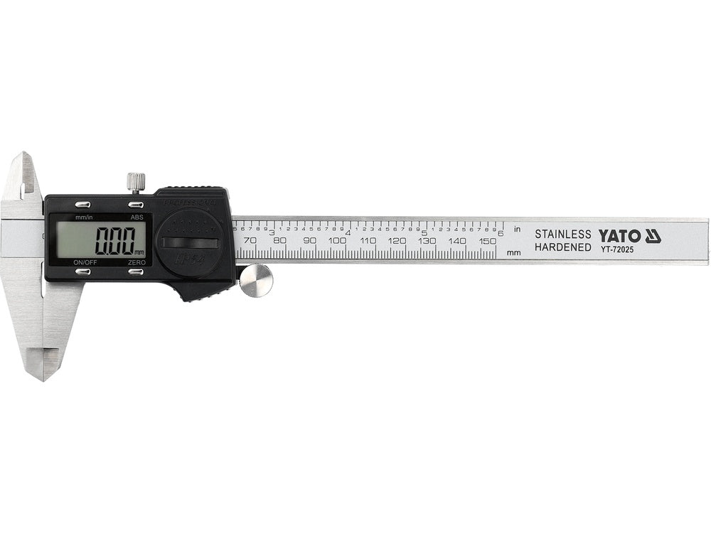 DIGITAL CALIPER | 150 MM | WATERPROOF | 2.4" DISPLAY (YT-72025)