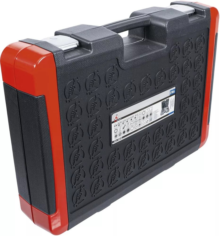 SOCKET SET | 6.3 MM (1/4") / 10 MM (3/8") / 12.5 MM (1/2") DRIVE | 216 PCS. (15216)