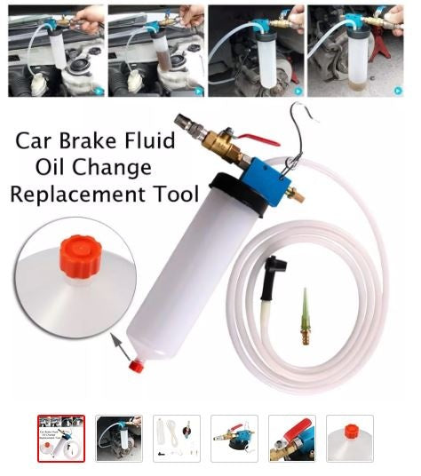 BRAKE FLUID BLEEDER / EXTRACTOR TOOL PNEUMATIC (H1071)