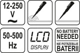 DIGITAL VOLTAGE TESTER   12-250V LCD (YT-2861)