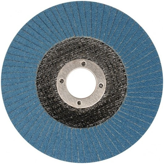FLAP GRINDING DISC CONVEX SHAPE | ZIRCONIUM INOX | P100 | 125X22.2 MM (ES815100)