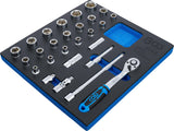 TOOL TRAY 2/3: SOCKET SET 12.5 MM (1/2 ") | 27 PCS. (4053)