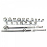 12-POINT SOCKET SET | METAL BOX | 20 MM (3/4") | 21 PCS. (SK780577)
