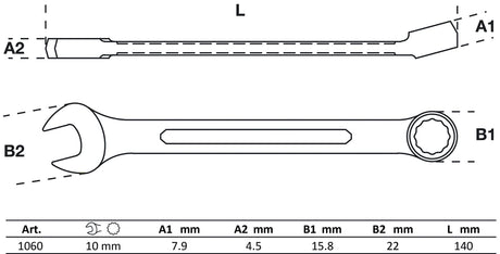 COMBINATION SPANNER | 10 MM (1060)