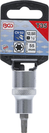 BIT SOCKET | LENGTH 55 MM | 12,5 MM (1/2") DRIVE | T-STAR (FOR TORX) T35 (9627)