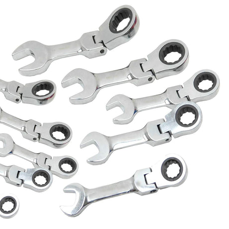 OFFSET RATCHET WRENCHES | FLEX HEAD | 10/12/13/17/19 MM | 5 PCS. (RP5)