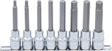 BIT SOCKET SET | 12.5 MM (1/2") DRIVE | INTERNAL HEXAGON 5 - 13 MM | 8 PCS. (5176)