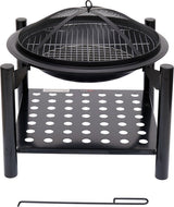 STEEL STOVE | GRATE | WITH FIREWOOD HOLDER | 50 CM (99713)
