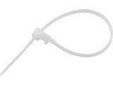 RELEASABLE CAB TIES 3,6X150MM 100PCS.WHI (YT-70660)