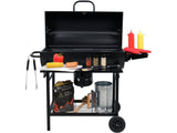 CHARCOAL GRILL WITH LID, GRID 71X35 CM (99900)