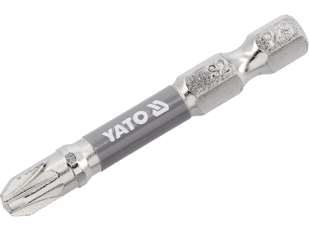 SCREWDRIVER BITS 1/4 50MM PZ3 2 PCS NI (YT-78025)
