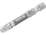SCREWDRIVER BITS 1/4 50MM PZ3 2 PCS NI (YT-78025)