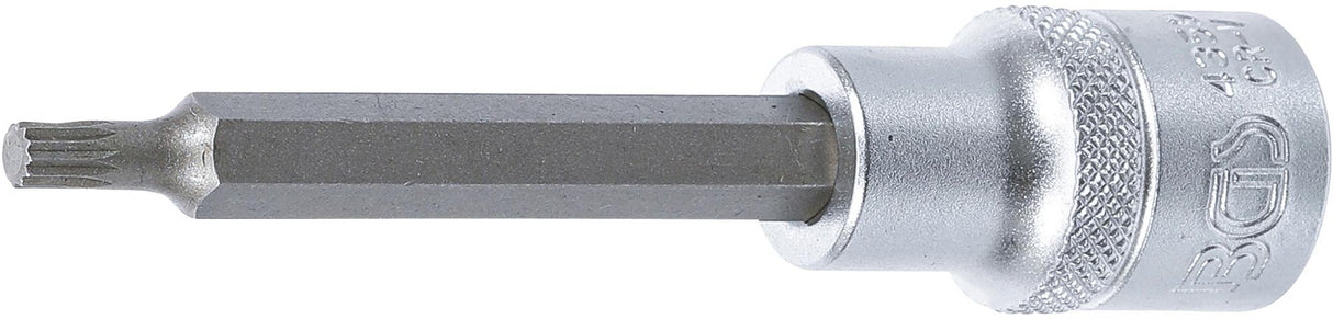 BIT SOCKET | LENGTH 100 MM | 12.5 MM (1/2") DRIVE | SPLINE (FOR XZN) | M5 (4359)