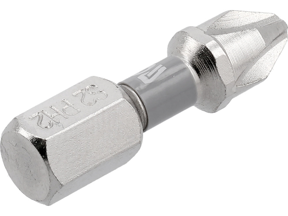 SCREWDRIVER BITS 1/4 25MM PH2 2 PCS NI (YT-78001)