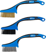 MINI BRUSH SET | NYLON, BRASS, STAINLESS STEEL | 165 MM | 3 PCS. (9314)