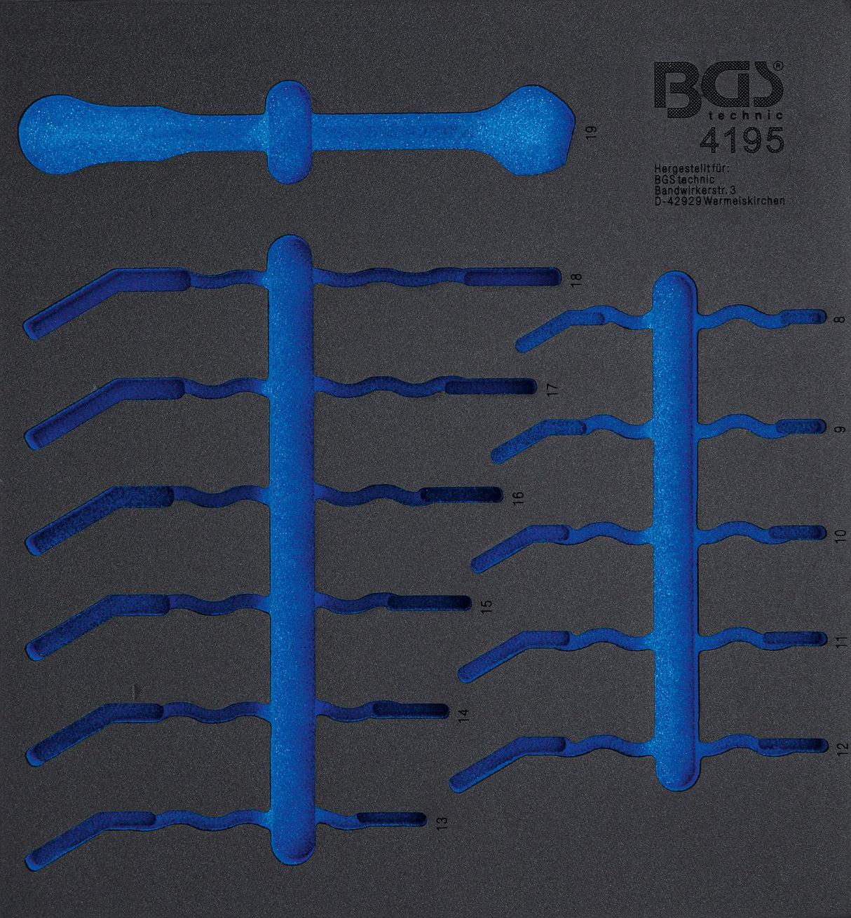 TOOL TRAY 2/3 | EMPTY | FOR BGS 4195 (4195-1)