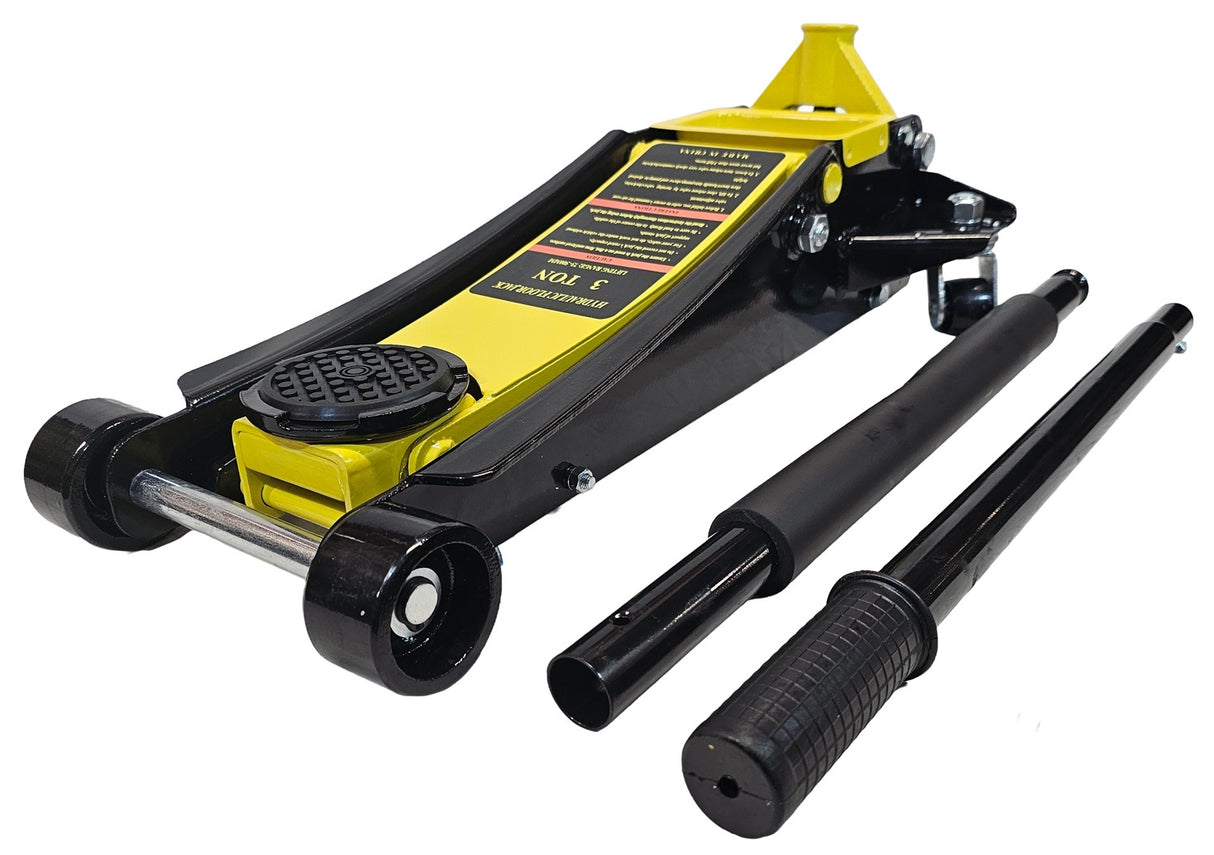 JACK ON WHEELS | HYDRAULIC | LOW PROFILE / DOUBLE PISTON | 73-500 MM | 3 T. (LFJ35-L)