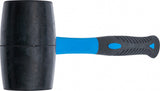 RUBBER MALLET | FIBREGLAS SHAFT | BLACK HEAD | Ø 70 MM | 900 G (1963)