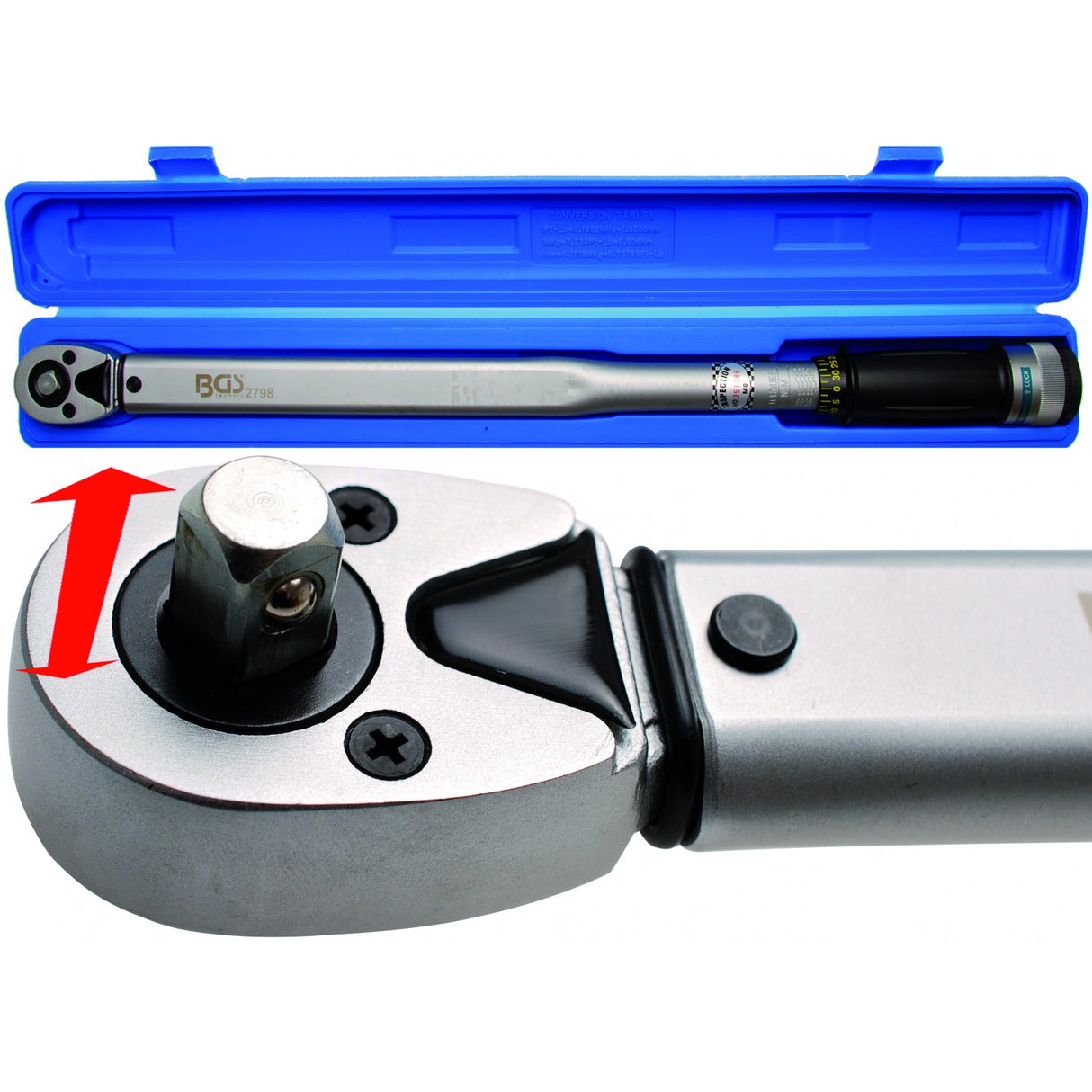 TORQUE WRENCH | LEFT/RIGHT | 12.5 MM (1/2") | 70 - 350 NM (2798)