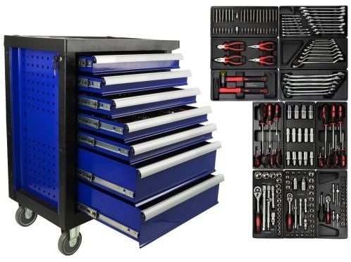 TOOL CABINET ON CASTERS | WITH TOOLS | 7 DRAWERS (SK30600)