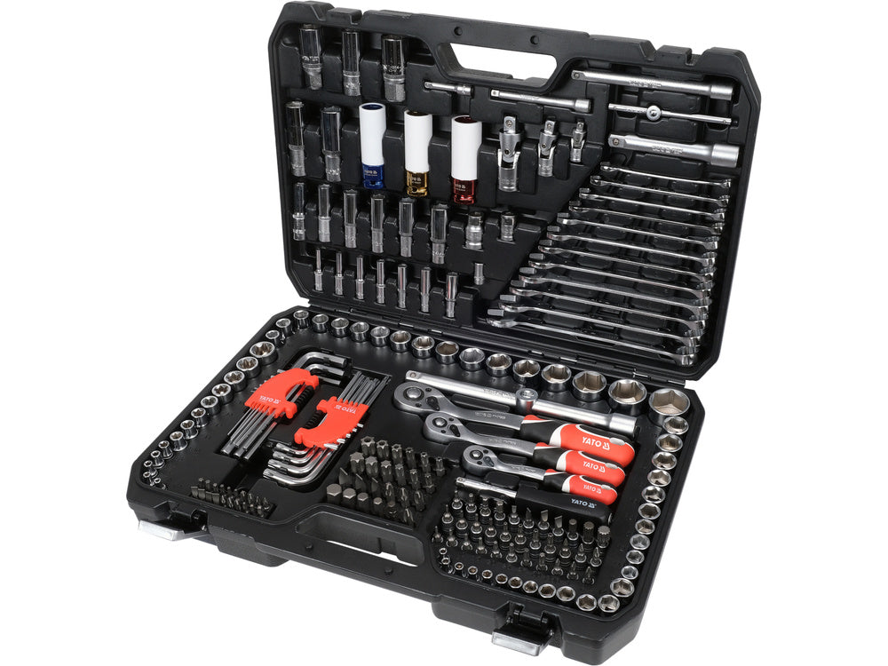 198 PCS SOCKET SET 1/4" 3/8" 1/2" (YT-38850)
