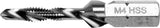 COMBINED DRILL TAP M4 HEX (YT-44841)