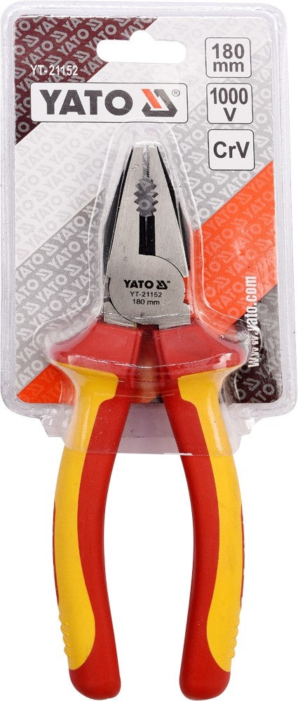 INSULATED COMBINATION PLIERS 180MM VDE (YT-21152)