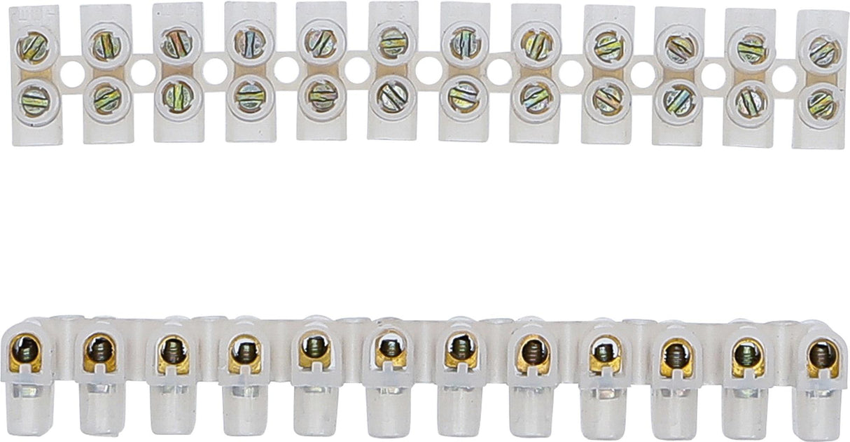 LUSTER TERMINALS | 2.5 MM² | 3 AMP. | 2 PCS. | 12 PCS. BLOCK (80725)