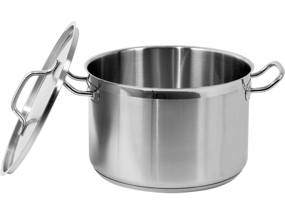 MEDIUM STOCKPOT W/LID SS 28X18CM 11,1L (YG-00024)