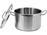 MEDIUM STOCKPOT W/LID SS 28X18CM 11,1L (YG-00024)