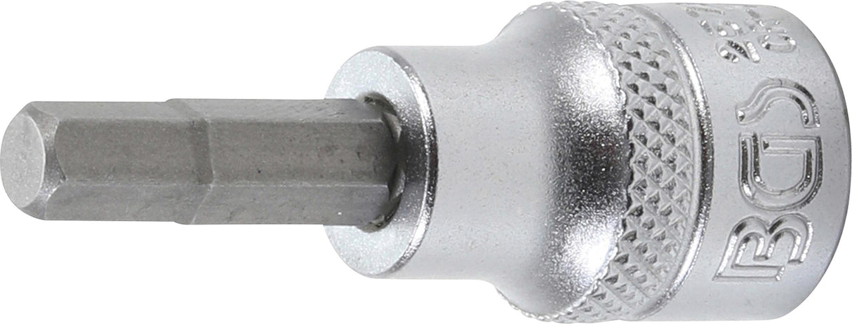 BIT SOCKET | 10 MM (3/8") DRIVE | INTERNAL HEXAGON 6 MM (2579)