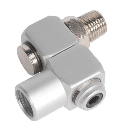 PNEUMATIC SWIVEL COUPLER 360° | 6.3 MM (1/4") FEMALE / MALE THREAD (LF-30)