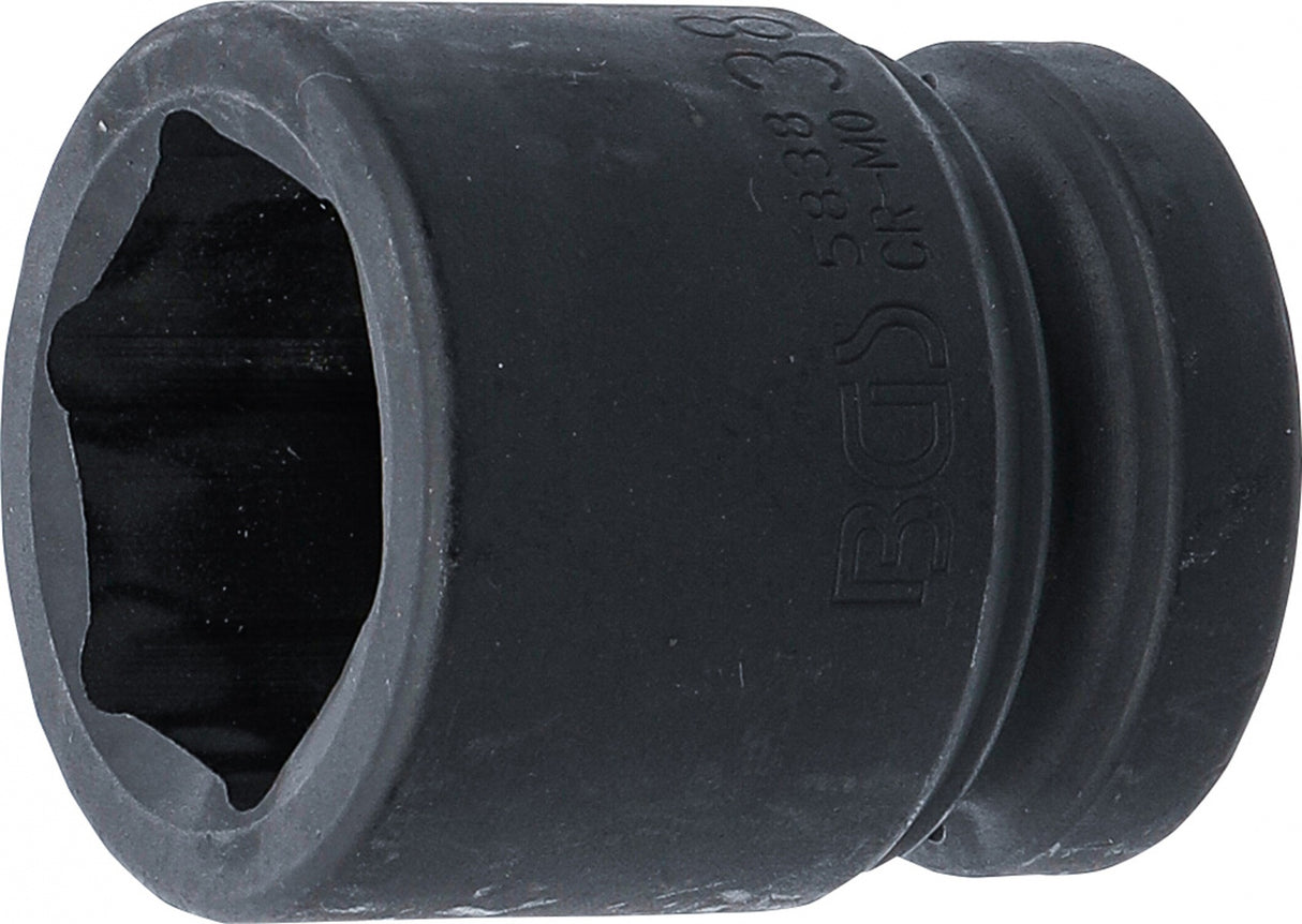 IMPACT SOCKET, HEXAGON | 25 MM (1") DRIVE | 38 MM (5838)