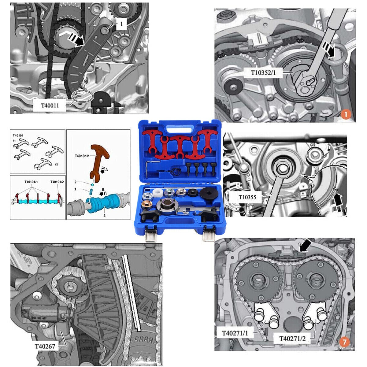 ENGINE LOCKING TOOL SET | VAG 1.8L, 2.0L FSI, TSI, TFSI (MT2ST)