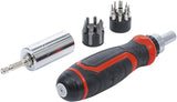 PRECISION BIT / MULTI SOCKET SET | WITH RATCHET SPINNER HANDLE FOR BITS, REVERSIBLE | 17 PCS. (20817)