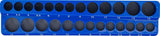 PLASTIC SOCKET HOLDER | MAGNETIC | 6.3 MM (1/4") (74597)