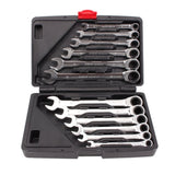 RATCHET WRENCH SET | PLASTIC BOX | 8-19 MM | 12 PCS. (SK5010)