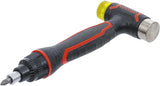 HAMMER WITH INTERCHANGEABLE HEAD | WITH RATCHET SPINNER HANDLE FOR BITS, REVERSIBLE | 3-IN-1 (20800)