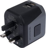 TRAVEL ADAPTER UNIV. 2XUSB 12W (YT-81301)