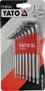 TORX BALL END KEY SET T9-T40, 8PCS (YT-05123)