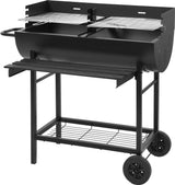 OUTDOOR BARBECUE / GRILL | OPEN | 2 COMPARTMENTS / 74X39 CM (99495)
