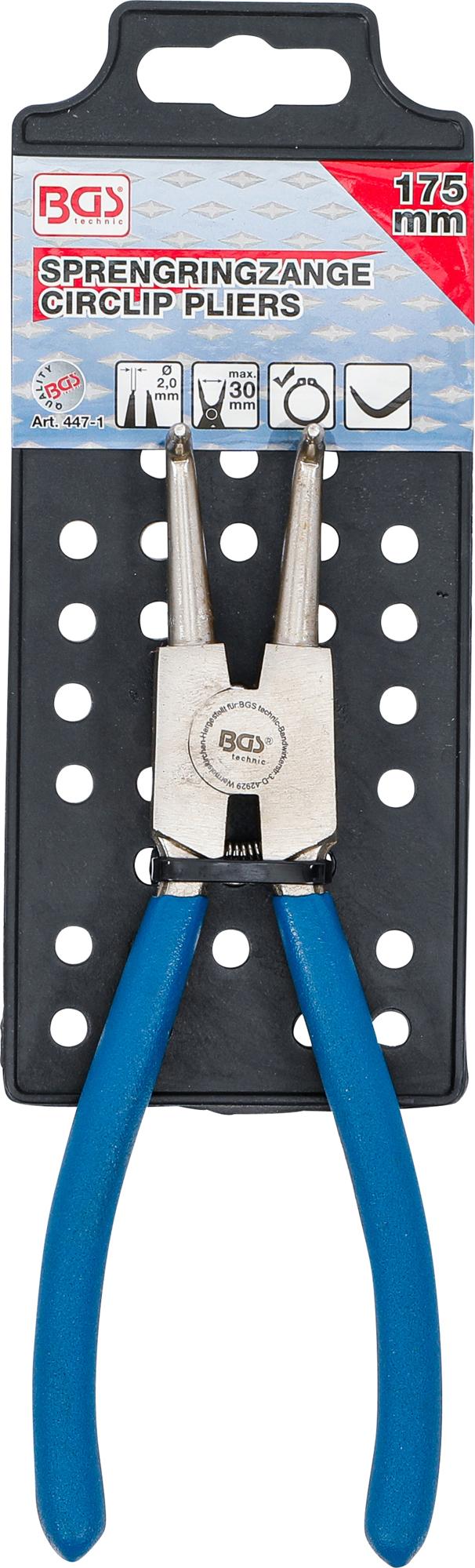 CIRCLIP PLIERS | ANGLED | FOR OUTSIDE CIRCLIPS | 175 MM (447-1)